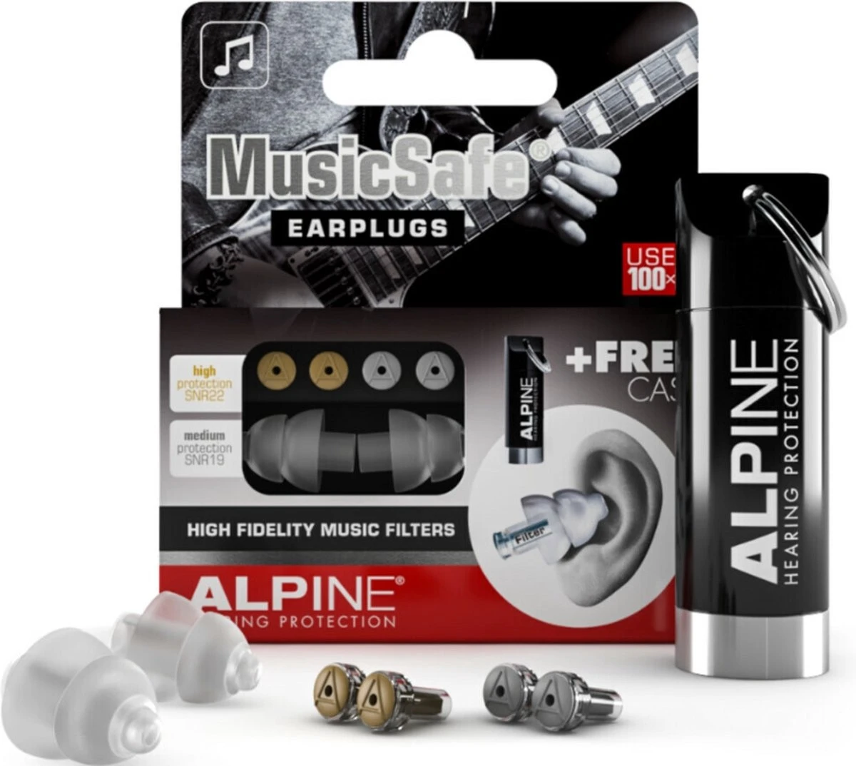 Alpine MusicSafe Classic Oordoppen - Premium Gehoorbescherming - Oordopjes Voor Concerten En Festivals - 2 Sets Verwisselbare Filters 19dB/22dB - Transparant - 1 Paar 3 Alpine MusicSafe Classic Oordoppen - Premium Gehoorbescherming - Oordopjes Voor Concerten En Festivals - 2 Sets Verwisselbare Filters 19dB/22dB - Transparant - 1 Paar