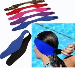 Merkloos Hoofdband Zwemmen - Rood - Kind - Geen Water Direct In De Oren