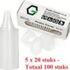 G Master Oorthermometer Beschermkapjes - Thermometer - Lens Filters - 5 X 20 Stuks -Totaal 100 Stuks - Geschikt Voor Braun ThermoScan /Bintoi / G Master Oorthermometer - IRT - Pro - BPA Vrij - Latex Vrij