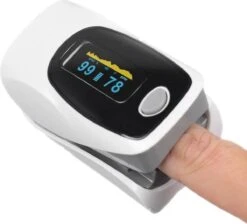 Jumalu - Saturatiemeter - Grijs, Wit - Oximeter - Hartslagmeter - Zuurstofmeter - Zuurstofmeter Vinger - Pulse Oximeter -MEDISANA Shop 1200x1086 2