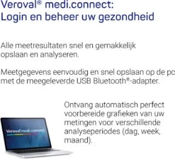 Veroval® Duo Control Bovenarm Bloeddrukmeter Met Large Band (32 - 42 Cm) -MEDISANA Shop 1200x1095