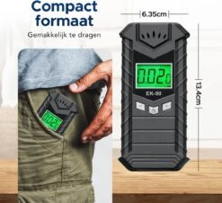 Alcoholtester - Blaastest - Alcoholmeter - Alcoholtester Geschikt Voor Frankrijk - Digitaal - USB Oplaadbaar -MEDISANA Shop 1200x1100 2