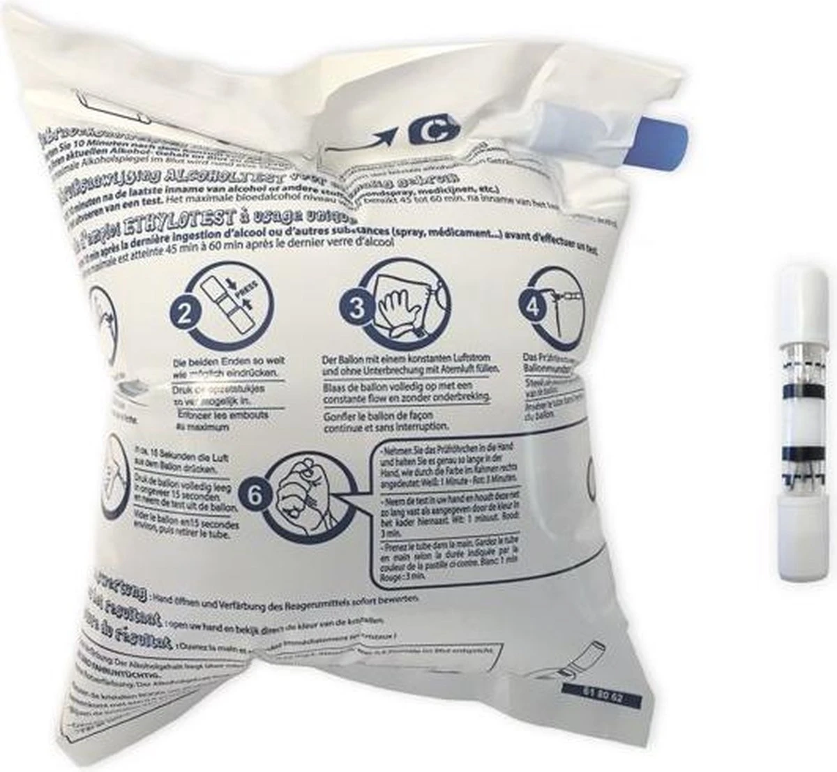 Alcoholtester - Wegwerp Ademtester Blaastest Geschikt Voor Frankrijk NF Keurmerk Chroomvrij - Voldoet Aan De LAATSTE Franse Kwaliteitsnorm - 1 Stuk 8 Alcoholtester - Wegwerp Ademtester Blaastest Geschikt Voor Frankrijk NF Keurmerk Chroomvrij - Voldoet Aan De LAATSTE Franse Kwaliteitsnorm - 1 Stuk - Afbeelding 6