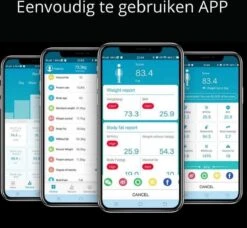 Slimme Personen Weegschaal - Digitale Personenweegschaal -Slimme Weegschaal Met Lichaamsanalyse - Bluetooth Personenweegschaal - APP - Vetpercentage - Spier Massa - Vocht Gehalte - BMI - Zwart -MEDISANA Shop 1200x1108