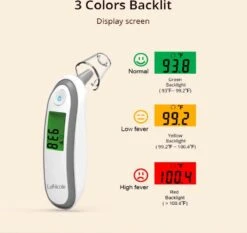 LaNicole®-Infrarood- Oor-voorhoofd-thermometer-Grijs Kleur-Koortsthermometer-kinderen-baby- Volwassen -MEDISANA Shop 1200x1130 6