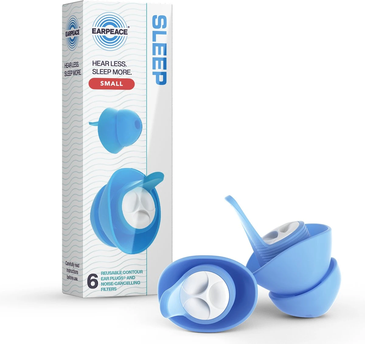 EarPeace Oordopjes Slapen Small – Betrouwbare En Herbruikbare Oordoppen – Tegen Geluidsoverlast Tijdens Het Slapen - Sleep Plugs Voor Een Goede Nachtrust Met Opbergcase - 3 Paar - Blauw 3 EarPeace Oordopjes Slapen Small – Betrouwbare En Herbruikbare Oordoppen – Tegen Geluidsoverlast Tijdens Het Slapen - Sleep Plugs Voor Een Goede Nachtrust Met Opbergcase - 3 Paar - Blauw