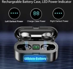 Draadloze Oortjes / - Bluetooth 5.2 Draadloze Buds - Luxe Indicator & Telefoon Houder In 1 - Geschikt Voor Alle Smartphones Samsung & Iphone, , Galaxy Buds ,huawei, Sony - Zwart. -MEDISANA Shop 1200x1136 2