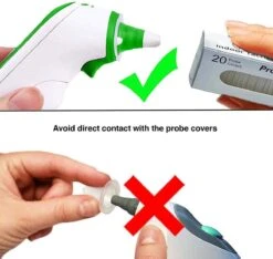 HighFiv® - Navulset Wegwerp Lensfilters / Beschermkapjes Voor Thermometer - Dopjes LF20 LF40 Voor Braun Thermoscan En Alle Andere Oor Thermometers -MEDISANA Shop 1200x1137 4