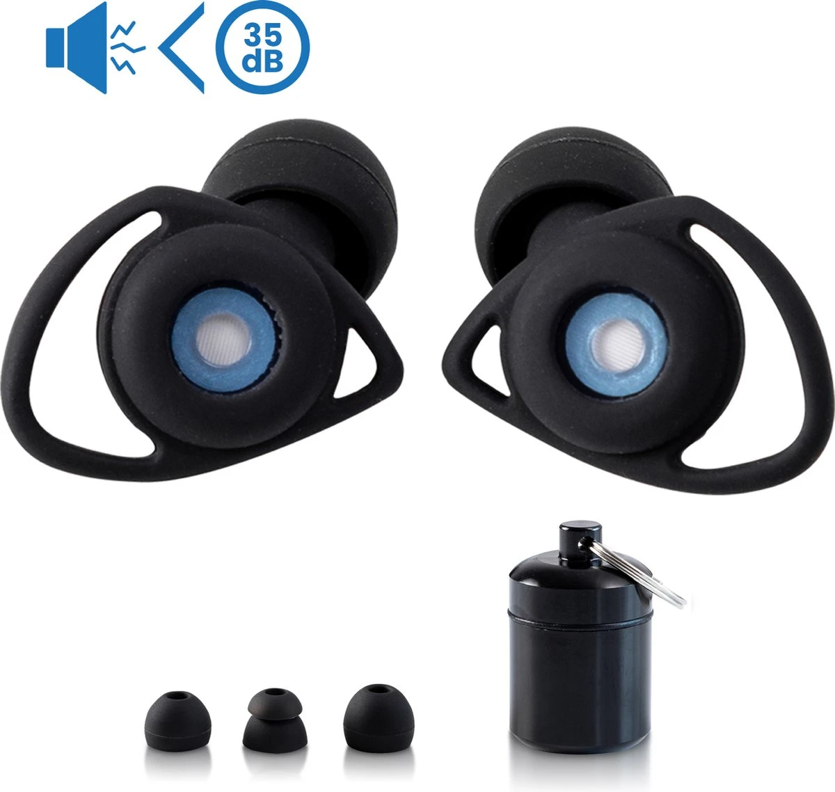 Ogoods Noice Cancelling Oordoppen – Gehoorbescherming Tot 35 DB – Partyplugs - Voor: Slapen, Festivals, Concentratie - Incl. Opbergcase En Schoonmaakborstel 3 Ogoods Noice Cancelling Oordoppen – Gehoorbescherming Tot 35 DB – Partyplugs - Voor: Slapen, Festivals, Concentratie - Incl. Opbergcase En Schoonmaakborstel