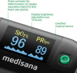 Medisana PM 100 Black Saturatiemeter -MEDISANA Shop 1200x1142 1