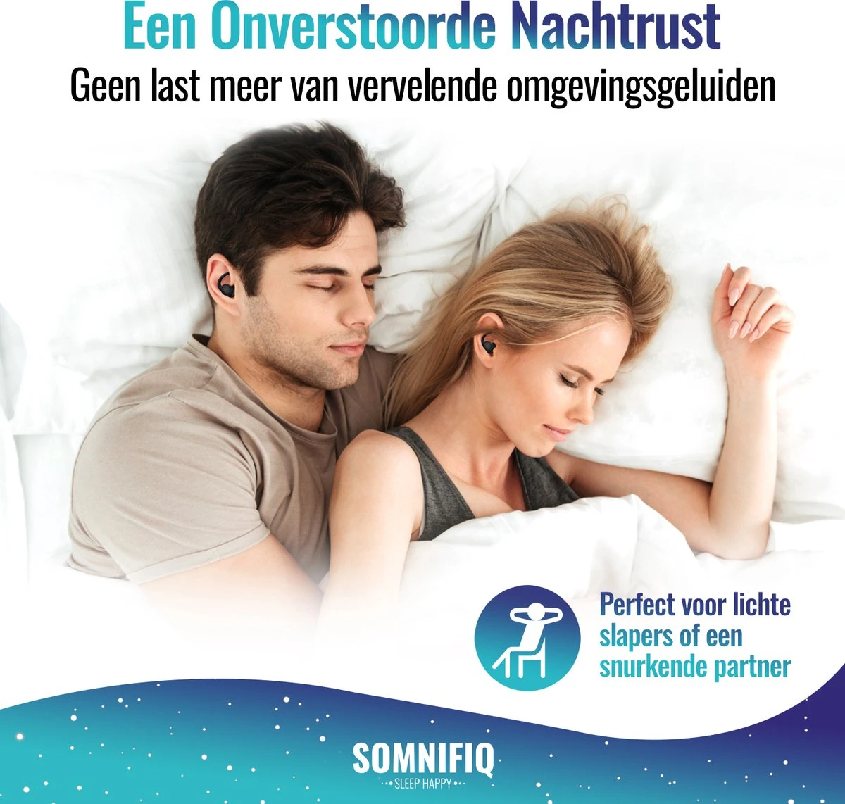 Somnifiq Slaap Oordoppen – Oordopjes Slapen – Anti-Snurk – Earplugs - Gehoorbescherming – Party Plugs - Hoge Geluidsdemping (35dB) - 2 Maten (M/L) - BPA Vrije Siliconen - Zwart 8 Somnifiq Slaap Oordoppen – Oordopjes Slapen – Anti-Snurk – Earplugs - Gehoorbescherming – Party Plugs - Hoge Geluidsdemping (35dB) - 2 Maten (M/L) - BPA Vrije Siliconen - Zwart - Afbeelding 6