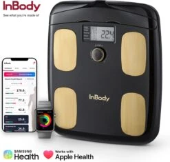 InBody Dial H20N - Smart Weegschaal Met Vet/spier Meting - Lichaamsanalyse - Bluetooth & App (Midnight Black)