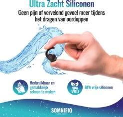 Somnifiq Slaap Oordoppen – Oordopjes Slapen – Anti-Snurk – Earplugs - Gehoorbescherming – Party Plugs - Hoge Geluidsdemping (35dB) - 2 Maten (M/L) - BPA Vrije Siliconen - Zwart 16 Somnifiq Slaap Oordoppen – Oordopjes Slapen – Anti-Snurk – Earplugs - Gehoorbescherming – Party Plugs - Hoge Geluidsdemping (35dB) - 2 Maten (M/L) - BPA Vrije Siliconen - Zwart -MEDISANA Shop 1200x1147 8
