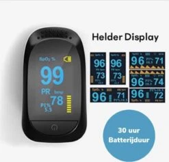 Professionele Saturatie En Hartslagmeter - Digitale Oled Zuurstofmeter - Oximeter - Bloedzuurstofmeter -MEDISANA Shop 1200x1150 3