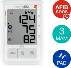 Microlife BP B3 AFIB - Bovenarm Bloeddrukmeter - Klinisch Gevalideerd - No. 1 Merk Bij Huisartsen -MEDISANA Shop 1200x1152 1