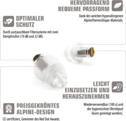 Alpine MusicSafe Classic Oordoppen - Premium Gehoorbescherming - Oordopjes Voor Concerten En Festivals - 2 Sets Verwisselbare Filters 19dB/22dB - Transparant - 1 Paar 14 Alpine MusicSafe Classic Oordoppen - Premium Gehoorbescherming - Oordopjes Voor Concerten En Festivals - 2 Sets Verwisselbare Filters 19dB/22dB - Transparant - 1 Paar -MEDISANA Shop 1200x1157 5