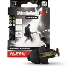 Alpine MusicSafe Pro - Premium Gehoorbescherming Voor Muziekevenementen, Concerten En Festivals - 3 Sets Verwisselbare Filters 16dB/19dB/22dB - Zwart - 1 Paar -MEDISANA Shop 1200x1162 6