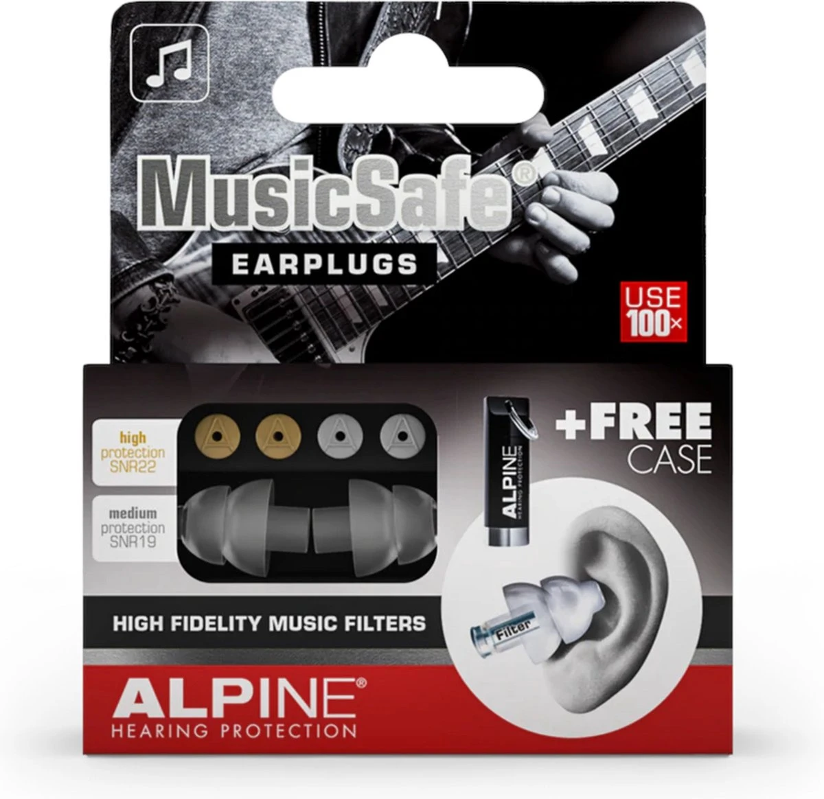 Alpine MusicSafe Classic Oordoppen - Premium Gehoorbescherming - Oordopjes Voor Concerten En Festivals - 2 Sets Verwisselbare Filters 19dB/22dB - Transparant - 1 Paar 5 Alpine MusicSafe Classic Oordoppen - Premium Gehoorbescherming - Oordopjes Voor Concerten En Festivals - 2 Sets Verwisselbare Filters 19dB/22dB - Transparant - 1 Paar - Afbeelding 3