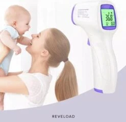 Thermometer - Thermometer Lichaam - Thermometer Voorhoofd - Koortsthermometer Voor Volwassenen - Baby Thermometer - Koortsthermometer - Thermometer Koorts- Thermometer Binnen - Voorhoofd Thermometer - Infrarood Thermometer - 1 Seconde Meten