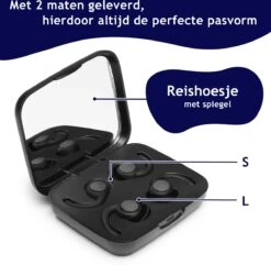 Dutchable Slaap Oordopjes - Oordopjes Slapen - Anti Snurk - Earplugs - Gehoorbescherming - Party Plugs - Hoge Demping (35dB) - 2 Maten (S/L) -MEDISANA Shop 1200x1169 6