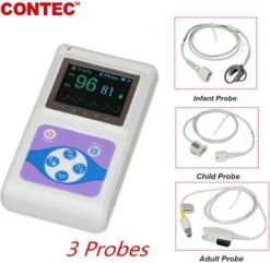 Contec CMS60D Professionele Saturatiemeter Incl. 3 Probes (volwassene+kind+neonataal) -MEDISANA Shop 1200x1170 2