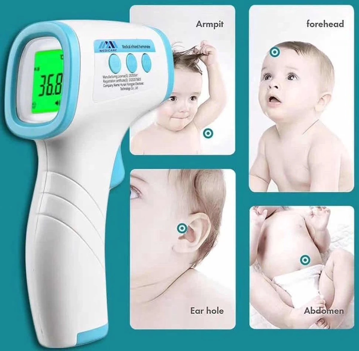 Dikang - Voorhoofdthermometer 8 Dikang - Voorhoofdthermometer - Afbeelding 6