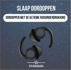 STARMAN Slaap Oordoppen – Oordopjes Slapen – Sleep Plugs – Anti-Snurk – Earplugs – Festival Oordopjes – Gehoorbescherming – Party Plugs – Hoge Geluidsdemping (35dB) – BPA Vrije Siliconen – Zwart -MEDISANA Shop 1200x1173 3