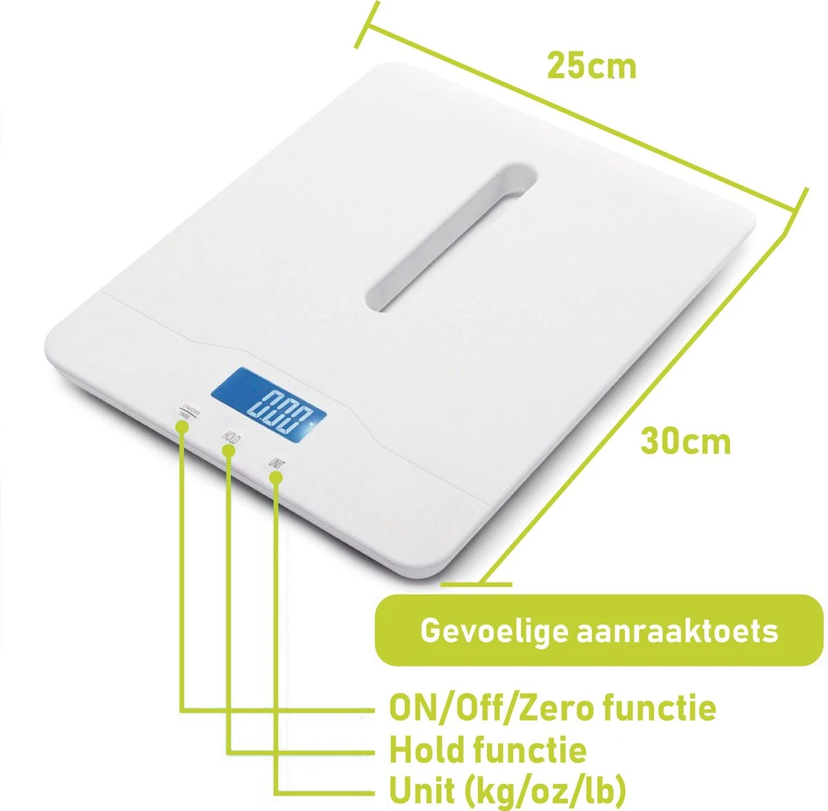 WeighJo - Digitale Weegschaal - Dierenweegschaal -Baby Weegschaal - Tot 100 Kg 6 WeighJo - Digitale Weegschaal - Dierenweegschaal -Baby Weegschaal - Tot 100 Kg - Afbeelding 4