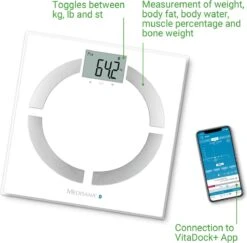 Medisana BS444 Connect - Lichaamsanalyseweegschaal - Wit -MEDISANA Shop 1200x1179 1