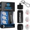 EarPeace Music Festival Oordopjes - Partyplug - Gehoorbescherming Voor Muziek, DJ’s, Festivals, Werk Of Vliegtuig - Betrouwbare En Herbruikbare Oordoppen - Earplugs Met Opbergcase - Zwart