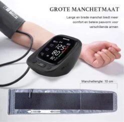 Medicare Bloeddrukmeter Bovenarm Met Spraakfunctie - Groot LED Scherm - Draagband - Zwart 17 Medicare Bloeddrukmeter Bovenarm Met Spraakfunctie - Groot LED Scherm - Draagband - Zwart -MEDISANA Shop 1200x1186 4