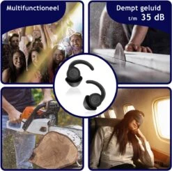Dutchable Slaap Oordopjes - Oordopjes Slapen - Anti Snurk - Earplugs - Gehoorbescherming - Party Plugs - Hoge Demping (35dB) - 2 Maten (S/L) -MEDISANA Shop 1200x1188 2