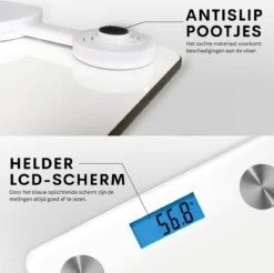 Achaté Slimme Weegschaal Met App - 12 Lichaamsanalyses - Smart Personenweegschaal - 8 Gebruikers - Incl Batterij - Wit 19 Achaté Slimme Weegschaal Met App - 12 Lichaamsanalyses - Smart Personenweegschaal - 8 Gebruikers - Incl Batterij - Wit -MEDISANA Shop 1200x1194 1