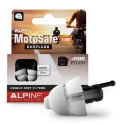Alpine Motosafe Tour - Motor Oordoppen - Gehoorbescherming Tour - Wit - 1 Set - 17dB -MEDISANA Shop 1200x1195 7