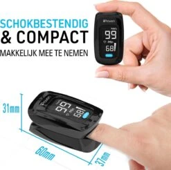 IProven OXI-27iBL - Saturatiemeter Zuurstofmeter Pulse Oximeter - Hartslag Meting - Zuurstof Meting -MEDISANA Shop 1200x1197 16