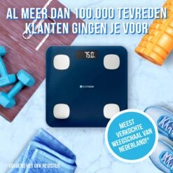 Silvergear® Bluetooth Personenweegschaal - Met Zeer Volledige Lichaamsanalyse Met Vetpercentage – Inclusief Analyse App – Midnight Blue 16 Silvergear® Bluetooth Personenweegschaal - Met Zeer Volledige Lichaamsanalyse Met Vetpercentage – Inclusief Analyse App – Midnight Blue -MEDISANA Shop 1200x1198 22