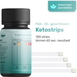 Ketonentest - 100 Strips - Keto - Dieet - URS-1K - FDA Keurmerk - Ketose - Urine - Test - Strips -MEDISANA Shop 1200x1198 51