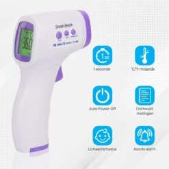 Simple Lifestyle® Infrarood Thermometer - Gecertificeerd - Contactloos -MEDISANA Shop 1200x1200 1005