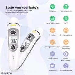 Bintoi® Thermometer Voorhoofd - Temperatuurmeter - Koortsthermometer Voor Volwassenen En Baby's - Infrarood Thermometer Lichaam - Digitale Voorhoofd Thermometer 15 Bintoi® Thermometer Voorhoofd - Temperatuurmeter - Koortsthermometer Voor Volwassenen En Baby's - Infrarood Thermometer Lichaam - Digitale Voorhoofd Thermometer -MEDISANA Shop 1200x1200 1045