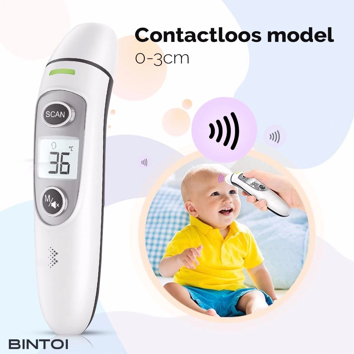 Bintoi® Thermometer Voorhoofd - Temperatuurmeter - Koortsthermometer Voor Volwassenen En Baby's - Infrarood Thermometer Lichaam - Digitale Voorhoofd Thermometer 7 Bintoi® Thermometer Voorhoofd - Temperatuurmeter - Koortsthermometer Voor Volwassenen En Baby's - Infrarood Thermometer Lichaam - Digitale Voorhoofd Thermometer - Afbeelding 5