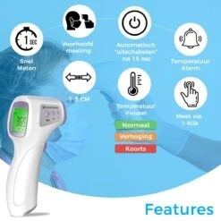Infrared Thermometer - Infrarood Thermometer - Thermometer Voorhoofd - Thermometer Lichaam - Thermometer Koorts - LCD Display - Temperatuurmeter- Digital Thermometer - Contactloos - Thermometer Lichaam - Digitale Thermometer - Thermomètre Infrarouge 8 Infrared Thermometer - Infrarood Thermometer - Thermometer Voorhoofd - Thermometer Lichaam - Thermometer Koorts - LCD Display - Temperatuurmeter- Digital Thermometer - Contactloos - Thermometer Lichaam - Digitale Thermometer - Thermomètre Infrarouge -MEDISANA Shop 1200x1200 1061