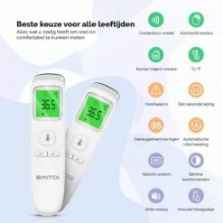Bintoi® XE200 - Thermometer - Temperatuurmeter - Koortsthermometer -MEDISANA Shop 1200x1200 1074