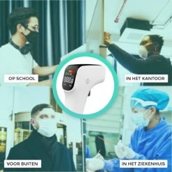 Curify® Infrarood Thermometer - Lichaam En Voorhoofd Contactloos Meten In 1 Seconde - Medische Koortsthermometer Voor Volwassenen, Kinderen En Baby - Temperatuurmeter Voorhoofd En Lichaam -MEDISANA Shop 1200x1200 1078