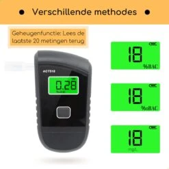 Draagbare Digitale Alcoholtester – LCD - Incl. 10 Mondstukken – Hoge Nauwkeurigheid – Alcoholmeter -MEDISANA Shop 1200x1200 1103