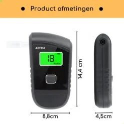 Draagbare Digitale Alcoholtester – LCD - Incl. 10 Mondstukken – Hoge Nauwkeurigheid – Alcoholmeter -MEDISANA Shop 1200x1200 1104