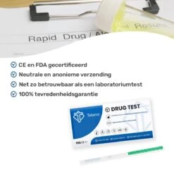 Telano Drugstest Cocaïne 25 Stuks - Drugtest Urine COC Strip 15 Telano Drugstest Cocaïne 25 Stuks - Drugtest Urine COC Strip -MEDISANA Shop 1200x1200 1118
