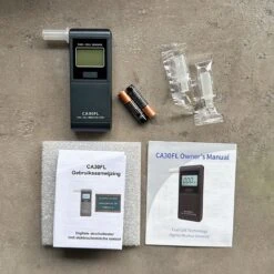 CA30FL - Alcoholtester - Elektrochemische Sensor - Nauwkeurig - Compact - Met Kalibratie Reminder - Zeer Eenvoudig In Gebruik - Weergave In Promille (‰) -MEDISANA Shop 1200x1200 1120