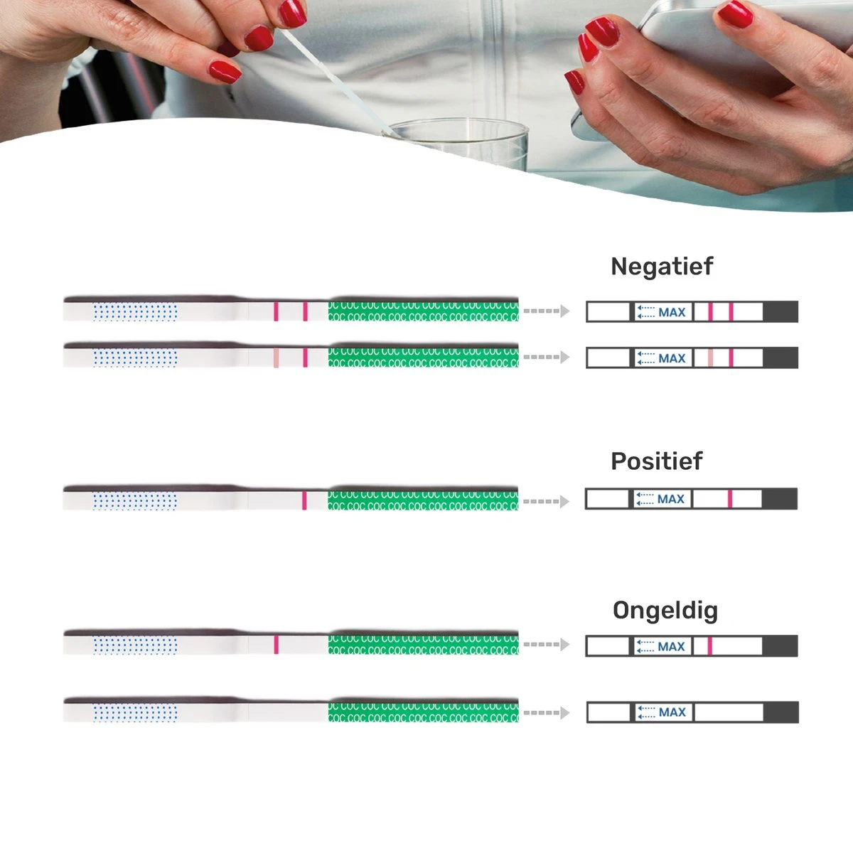 Telano Drugstest Cocaïne 5 Stuks - Drugtest Urine COC Strip 7 Telano Drugstest Cocaïne 5 Stuks - Drugtest Urine COC Strip - Afbeelding 5