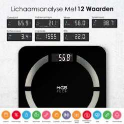 Slimme Personenweegschaal Met Volledig Lichaamsanalyse En Vetpercentage - Digitale Bluetooth Weegschaal Met App - Beste Koop -MEDISANA Shop 1200x1200 113