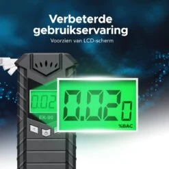 Alcoholtester - Blaastest - Alcoholmeter - Alcoholtester Geschikt Voor Frankrijk - Digitaal - USB Oplaadbaar -MEDISANA Shop 1200x1200 1163